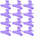 Set di mollette per capelli viola, fermagli per parrucchieri in plastica resistente per uso quotidiano. - Viola