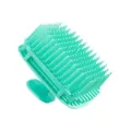 Brosse shampooing en silicone menthe, brosse de massage du cuir chevelu pour cheveux humides. - Bleu (Sac OPP)