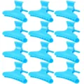 Set di mollette per capelli blu, pratiche pinze da parrucchiere in plastica styling. - Blu