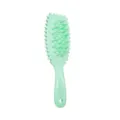 Spazzola per massaggio del cuoio capelluto verde menta con setole flessibili per capelli. - Spazzola per Shampoo / Sacchetto OPP / Verde