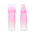 Verlauf rosa Haarfärbeapplikator Flasche Ansatzkamm Quetschflasche für Salon und Zuhause. - Verlauf Rosa