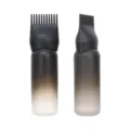 Gradienten Haarfärbeflasche Ansatzkamm Applikator Quetschflasche Salon Haarpflege Skala - Farbverlauf Schwarz