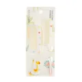 Kids Cartoon Animal Hair Comb Set Portable Cute Anti Static Hairdressing Comb Kit - OPP Paper Card Pack / Giraffe (Yellow)