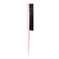 Professional pink teasing comb with black bristles for hair styling and root volume. - Light Pink