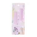 Pink cartoon unicorn hair comb set with dual combs and cute packaging card for daily grooming - OPP Paper Card Pack / Unicorn (Purple)