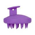 Cepillo de masaje para el cuero cabelludo de silicona morada para lavado y cuidado capilar. - Estilo de Material TPE / Púrpura