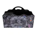 Professioneller Friseur Werkzeug Organizer Halter schwarz Salon Scheren Ständer Box - Nylonborsten-Futter / Schwarz