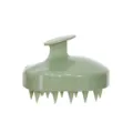 Spazzola per massaggio cuoio capelluto in silicone verde, shampoo scrub ergonomico. - A forma di zucca / Verde