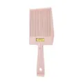 Weizenstroh Flachhaarschnitt Kamm mit Wasserwaage, professionelles Friseur-Styling-Tool in Rosa. - Orangerot