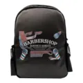 Barber backpack hair styling tool rucksack with professional barber shop graphic and side pockets - Barber Pole Sign Backpack