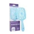 Pettine per massaggio per capelli cavo in plastica blu per uso bagnato e asciutto strumento di cura. - Blu Xizi / Imballaggio in sacchetto