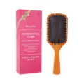 Spazzola per capelli in legno con confezione regalo rosa per la cura e lo styling quotidiano. - Confezione Regalo Pettine in Legno di Faggio (81.TZ834) / Set regalo / Colore legno naturale