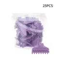 25ST Paarse Haarwortel Volume Klemmen Kunststof Pluizige Haar Klauwen Kappers Styling Tool - M Paars / 25 Stuks/Vat