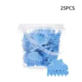 Blauwe haaraanzet volumeklemmen 25 stuks set, plastic haar permanent styling gereedschap. - Klein Blauw / 25 Stuks/Vat