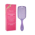 Spazzola per capelli viola con confezione regalo rosa, strumento per lo styling 3D. - Confezione Regalo Pettine Monopezzo Viola (81.TZ834)