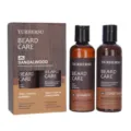YURHERSU sandalwood beard care set with shampoo and conditioner 100ml for men grooming. - Shampoo & Conditioner Kit (With Beard Wash+Beard Conditioner) / Two-Piece Set
