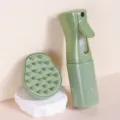 Tarwestro continuspuitfles en hoofdhuidmassagekam haarverzorgingsset voor vrouwen. - Serie 1 (Spuitfles & Massageborstel) / Groen