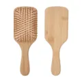 Spazzola per capelli da massaggio in legno naturale con cuscino d'aria, spazzola piatta. - Stile quadrato grande