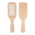 Spazzola per capelli con cuscino d'aria in legno, spazzola massaggiante per la cura del cuoio. - Stile Quadrato Medio