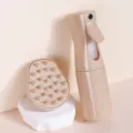 Tarwestro continue spuitfles en hoofdhuid massage borstel set voor dagelijks haar. - Serie 1 (Spuitfles & Massageborstel) / Beige
