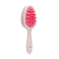Spazzola massaggiatore cuoio capelluto in silicone a doppio lato con manico lungo per capelli. - ABS Doppio Rosa