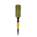 Spazzola per capelli rotonda in alluminio giallo con setole di cinghiale per styling. - 14# / Giallo