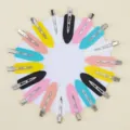 Bunte blattförmige nahtlose Haarklammern Set Variante für professionelles Styling. - Großer Spurenloser Blattstil / 10er Pack