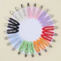 Bunte nahtlose Haarklammern, süße ovale Entenschnabel-Styling-Haarnadeln für das tägliche Styling. - Einfarbiger Spurenloser Blattstil / 10er Pack