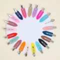Bunte tropfenförmige Haarklammern, nahtlose Styling-Clips für Frauen und süße Haar-Accessoires. - Kunststoff Spurenloser Blattstil / 10er Pack