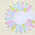 Bunte Farbverlauf Blatt Haarspangen, süße Pastell Entenschnabel Clips für Frauen. - Gradienten-Wellen-Spurenloser Blattstil / 10er Pack