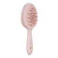 Spazzola massaggiatore cuoio capelluto in silicone rosa, doppia faccia con manico. - arancio-rosso