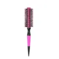 Spazzola per capelli rotonda rosa e nera professionale con coda per styling e cura. - 12# / Rosso rosa