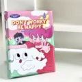 Cute cartoon girl dog A5 6-ring binder photo card album for Kpop photocard collection details. - Pink Girl and Dog Cover