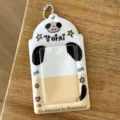 Korean style cute puppy photocard holder 3 inch polaroid card protector storage pendant - Korean Text Puppy 3-Inch Card Sleeves