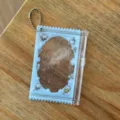 Funda transparente para tarjetas con cremallera y cadena, lindo diseño de gato para fotos. - Bolsa con cremallera de gato ángel