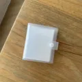 Mini archivador de tarjetas fotográficas translúcido álbum de 3 pulgadas con cierre. - Estilo con botón de presión