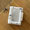 Mini album de rangement pour cartes photo 3 pouces Polaroid et cartes d'idole avec joli nœud. - Album 3 Pouces avec Pendentif / Nœud Noir
