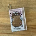 Transparent PVC 3-inch photocard holder zipper bag with cute dessert design and chain. - Dessert Zipper Bags