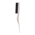 Wheat straw teasing hair brush with multi-row bristles and tail, professional styling tool. - Orange Red