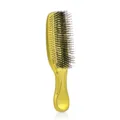 Spazzola per capelli districante dorata, pettine da massaggio ergonomico per cura capelli. - Manico Lungo (21.PS2020) / Imballaggio in scatola / Giallo galvanizzato