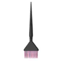 Professioneller Haarfärbepinsel mit spitzem Griff und weichen Borsten für Salon Coloration. - M / Schwarzer Griff Violette Borsten