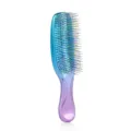 Spazzola Per Capelli Sfumatura Blu Viola Pettine Districante Portatile Capelli Umidi Secchi - Manico Lungo (21.PS2020) / Imballaggio in scatola / Ciano Viola Galvanico