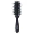 Black 9-row hair styling comb, anti-static bone brush for professional salon hairdressing. - 7-Row Comb / Black