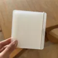Transparent frosted mini accordion photo album for 3-inch cards, minimalist card holder. - Transparent Frosted