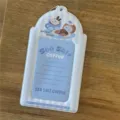 Pendentif porte-carte 6 pouces à rayures bleues thème café pour rangement de photos d'idoles. - Café Sel de Mer / Étui de Carte 6 Pouces