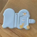 Lindo tarjetero de fotos azul en forma de pato de 3 pulgadas álbum para kpop polaroid. - Pájaro Azul
