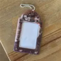 Cute cat photocard holder 3 inch acrylic ID badge sleeve transparent bag pendant cover - Teapot Cat Card Holder