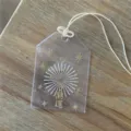 Tarjetero omamori de PVC transparente estuche claro colgante insignia con estrella de la suerte. - Amarillo