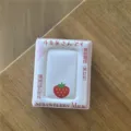 Süsser Erdbeer Milch Design 3 Zoll Polaroid Fotokarten Halter Album Rosa Japanisches Buch - Erdbeermilch-Fotoalbum