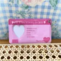 Pink heart ID card holder photocard protector cute keychain accessory for 1-inch photo display. - 1-Inch Single Heart Light Pink Card Holder